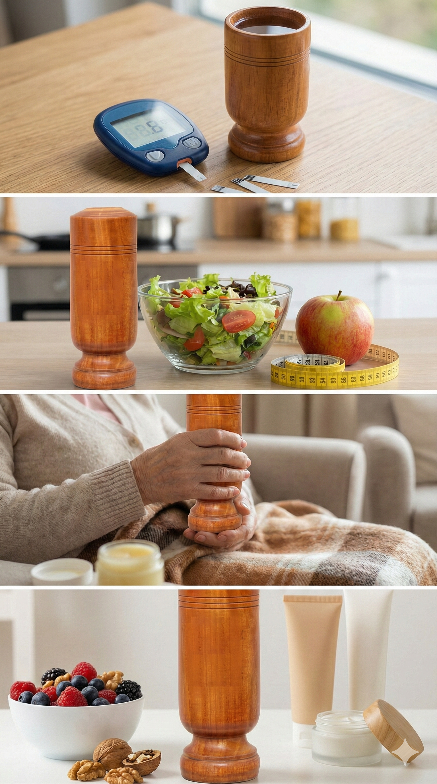 Ayurvedic Vijaysar Wooden Sugar Balance Glass, Diabetes control and Weight loss